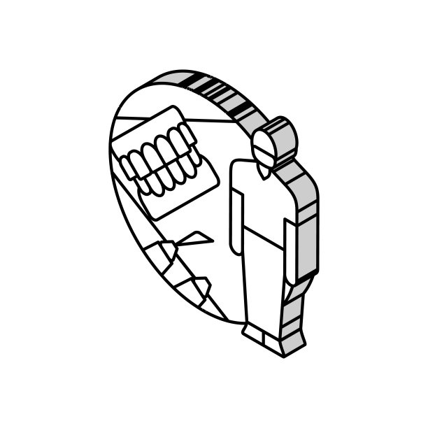 2.5d建筑医疗科技插画