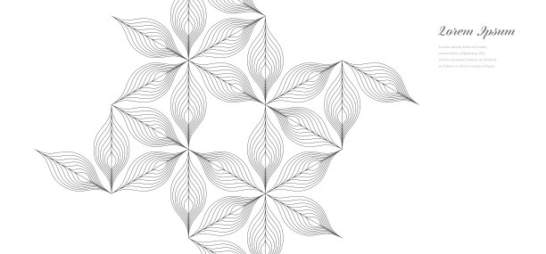 创意几何抽象日式花纹背景底纹