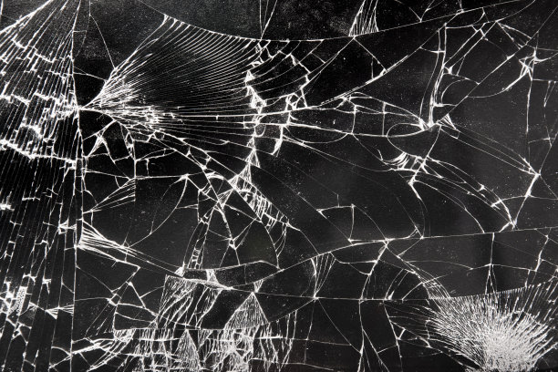 玻璃蜘蛛裂纹
