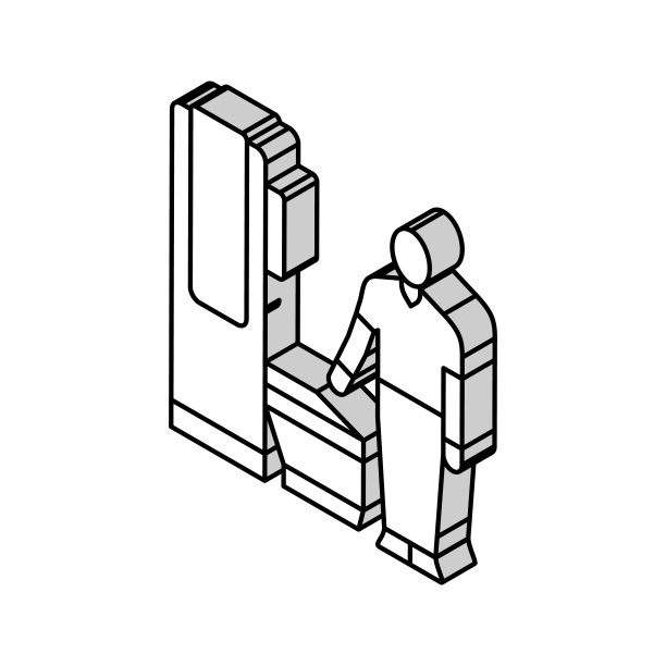 2.5d建筑医疗科技插画