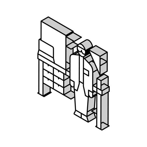 2.5d建筑医疗科技插画