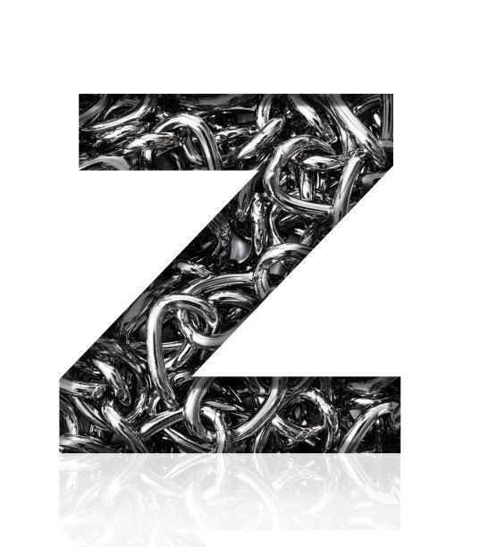 金属质感立体字母z