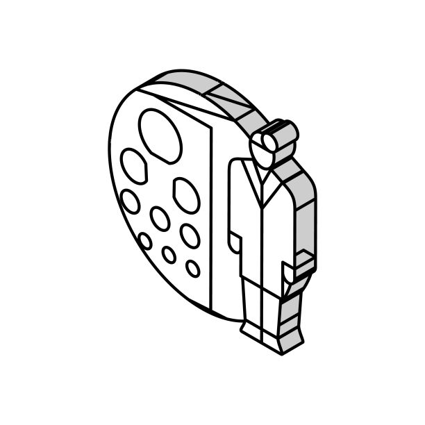 2.5d建筑医疗科技插画