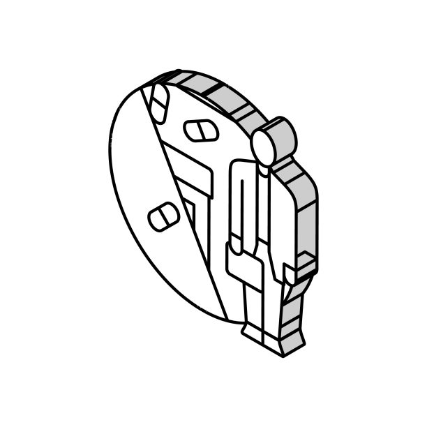 2.5d建筑医疗科技插画