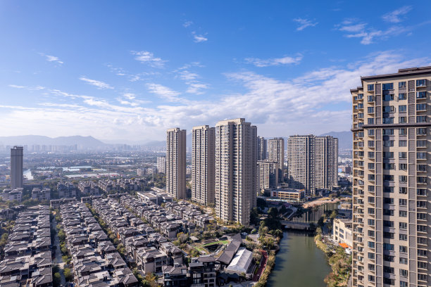 地产 城市 江景 别墅 豪宅