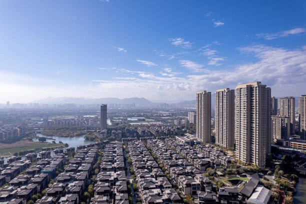 地产 城市 江景 别墅 豪宅