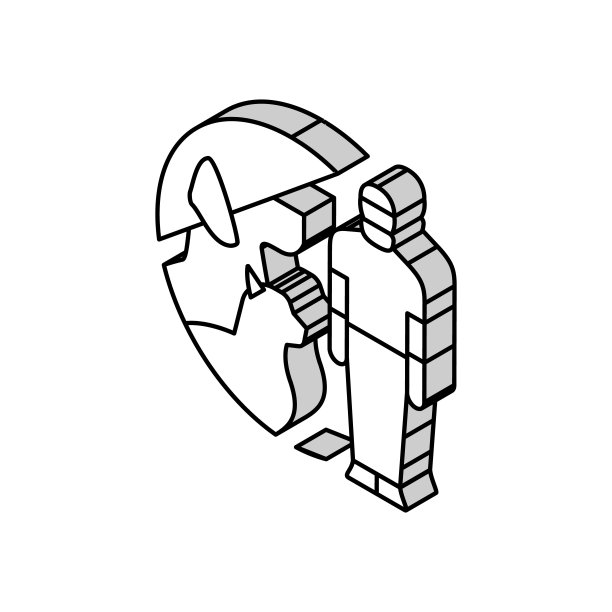 2.5d建筑医疗科技插画