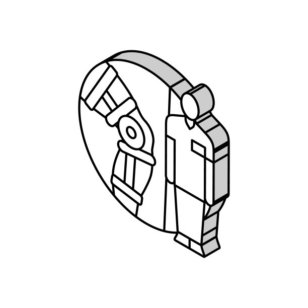 2.5d建筑医疗科技插画