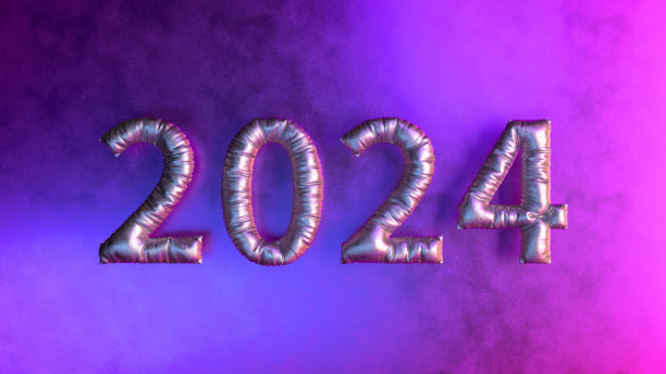 2024 紫色背景