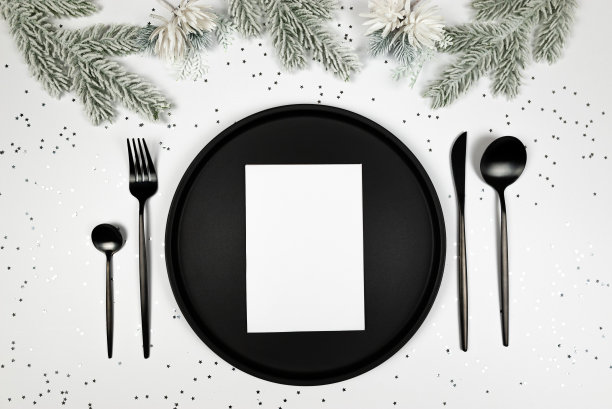 创意圣诞树餐馆菜单