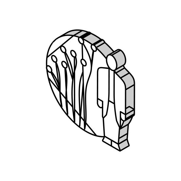 2.5d建筑医疗科技插画