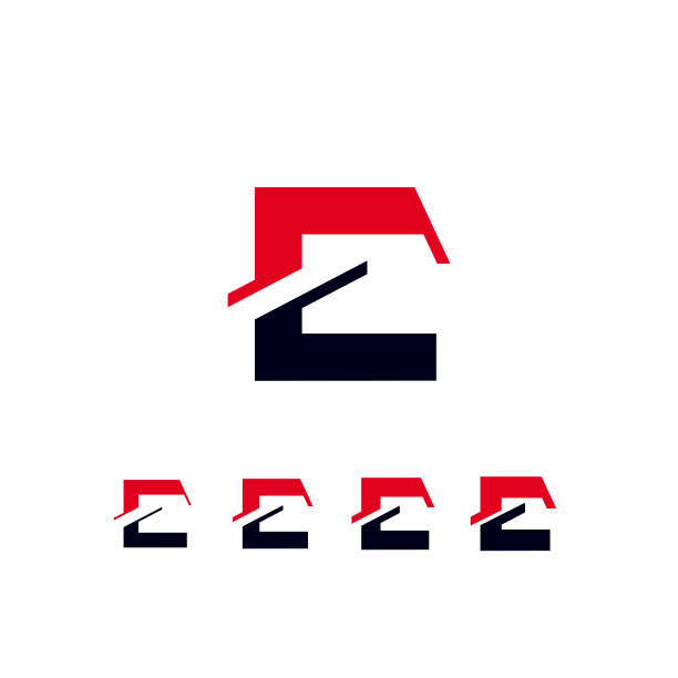 e字母创意科技logo设计