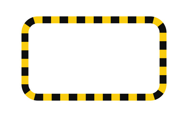 空白黄色路牌矢量素材