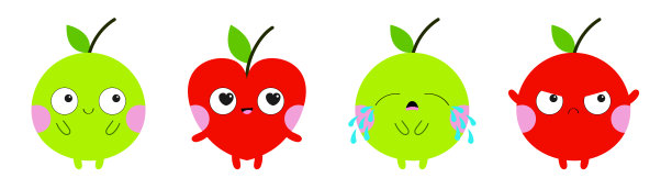 心形水果logo