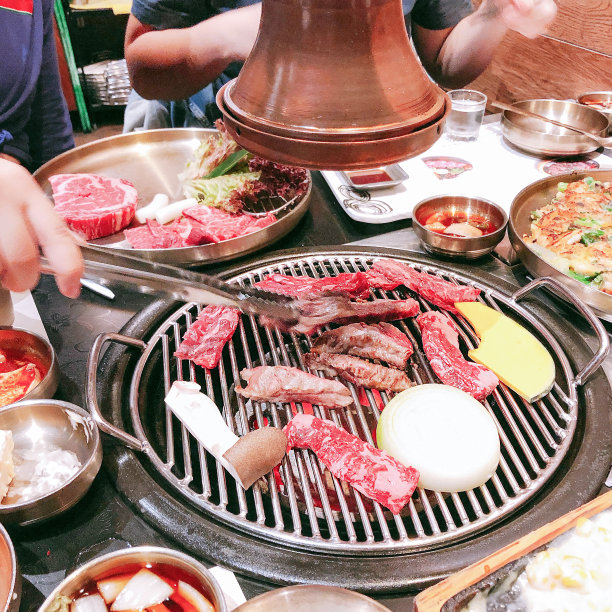 韩国烤肉料理大餐