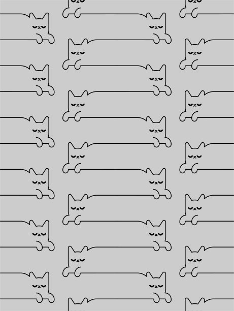 猫抽象卡通素材图片