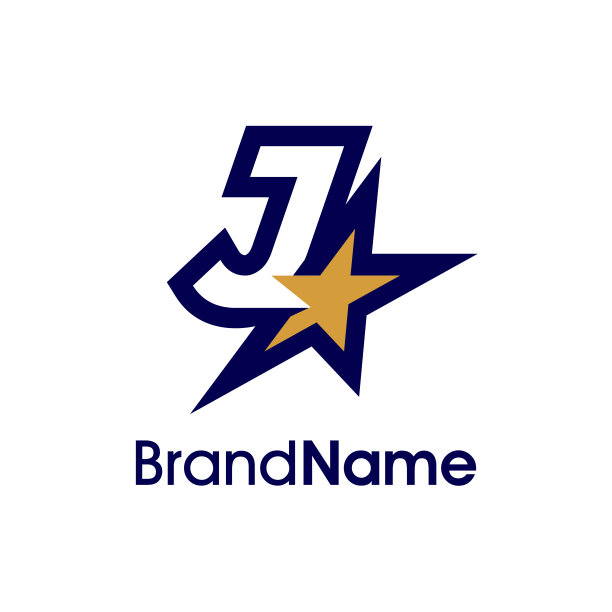 j字母,金融,logo设计