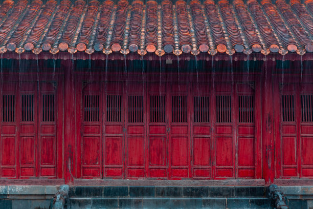 雨天故宫