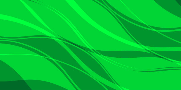 几何绿色简约大气名片