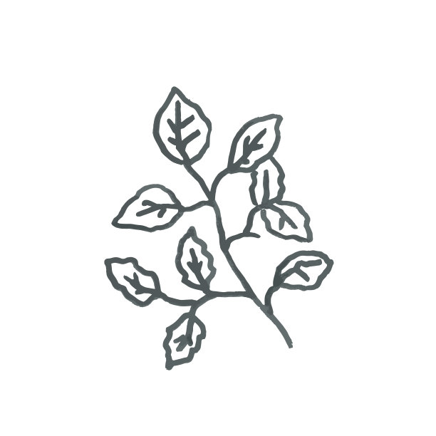 小清新灌木丛花朵绿色矢量图