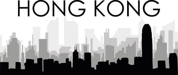 香港地标矢量图