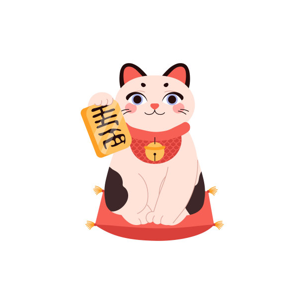 卡通小猫咪logo吉祥物