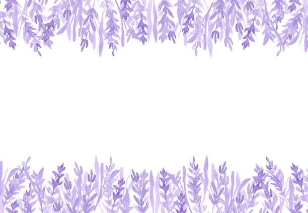 水彩紫色抽象花纹挂画装饰画