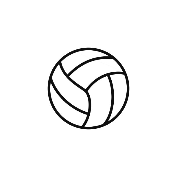 运动排球logo设计