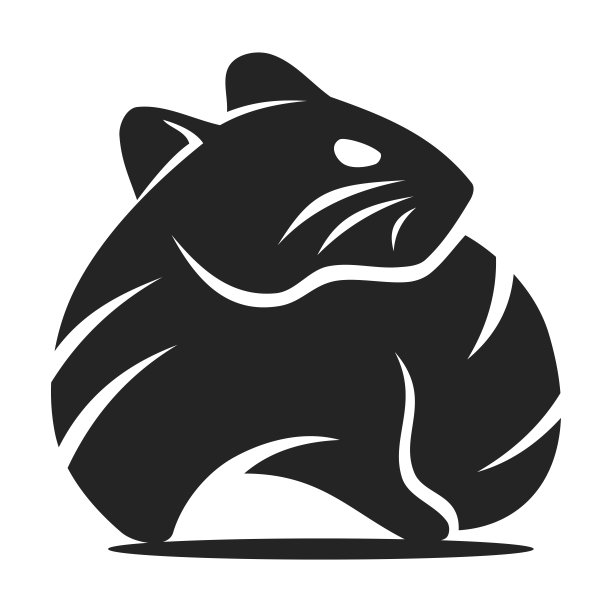 仓鼠卡通logo