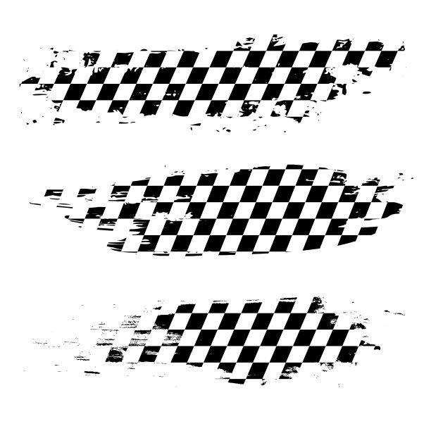 赛车旗帜logo