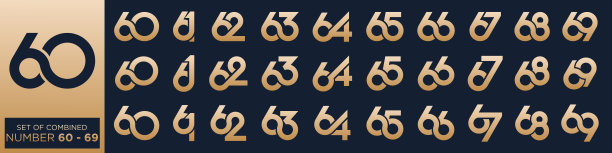 数字69字母logo