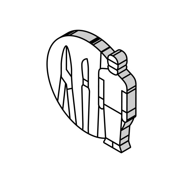 2.5d建筑医疗科技插画