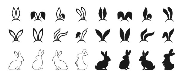 兔耳朵logo