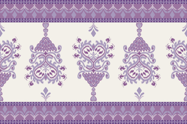 紫色小花女装印花