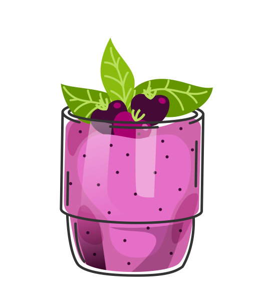 蓝莓汁饮料海报