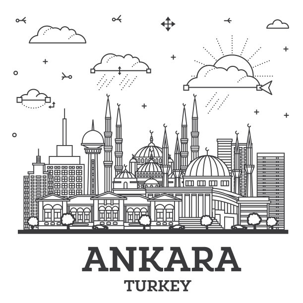 土耳其城市线描