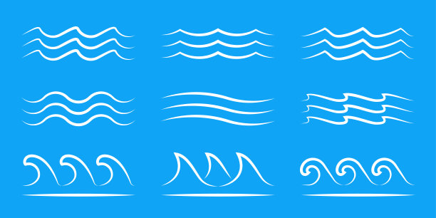 海浪创意图形