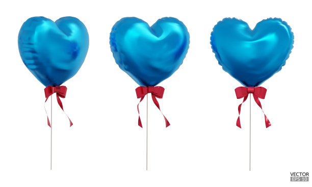 蓝色气球婚礼效果图