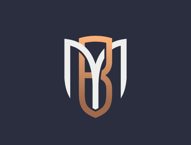 m字母商贸logo