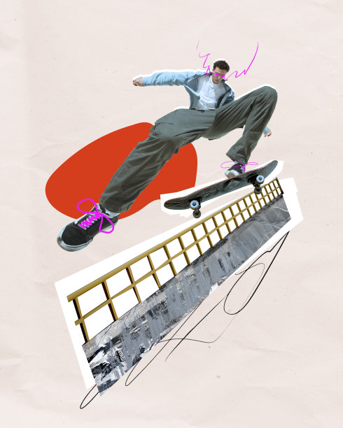 街头滑板运动 海报