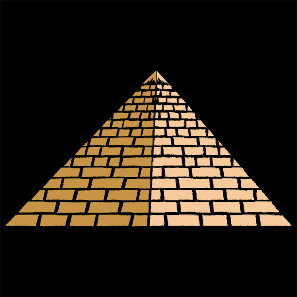 金色建筑金字塔