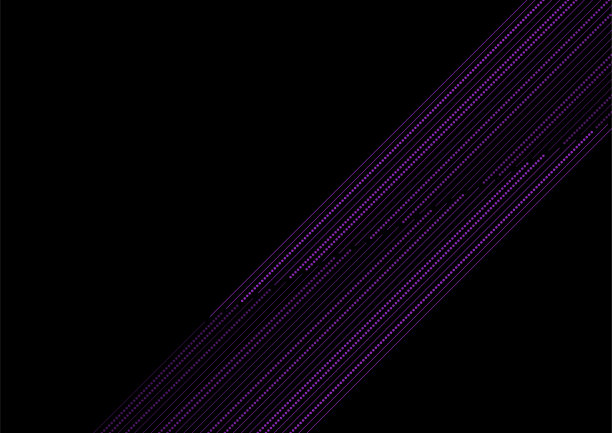 紫色底纹插图线条