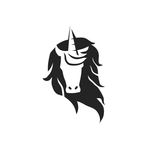 黑色独角兽logo插图