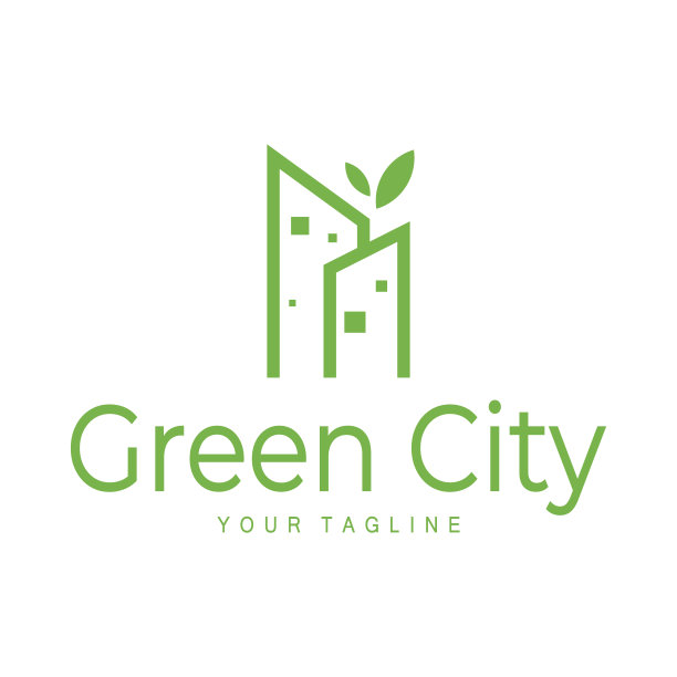 城市绿化logo