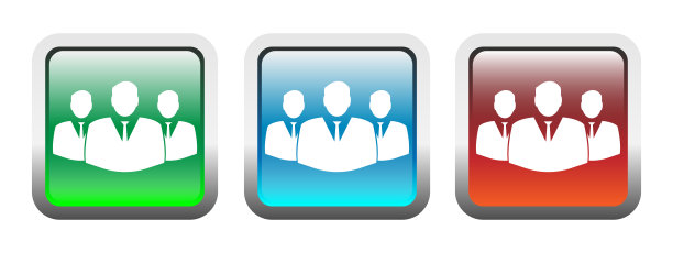 企业管理团队合作集体logo