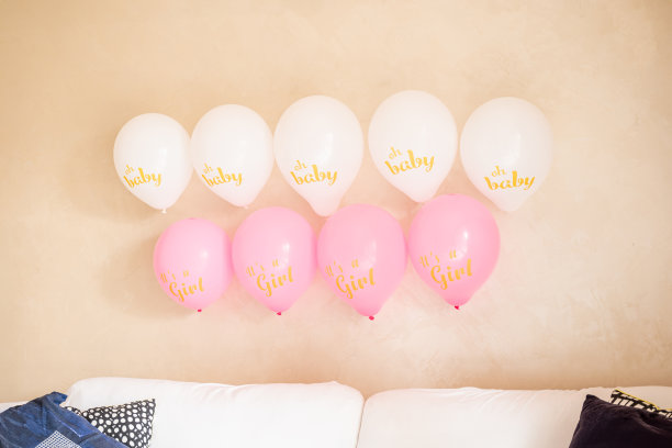 粉色沙发气球