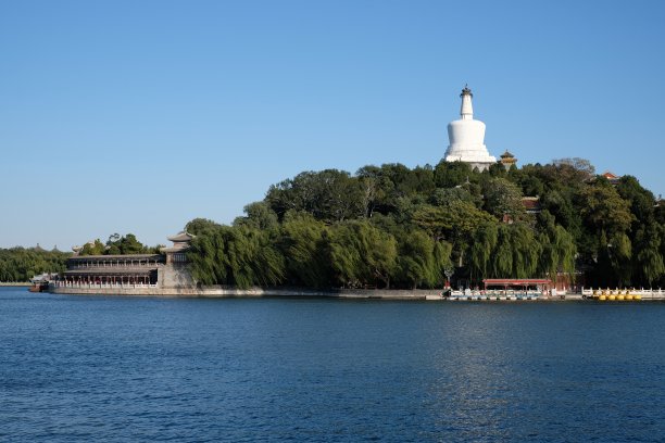 北海标志性建筑背景