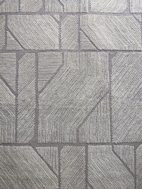 现代几何条纹印花地毯图案设计
