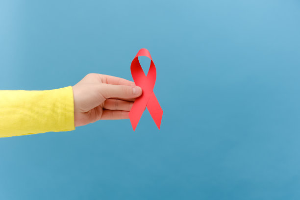 彩色丝带艾滋病标志