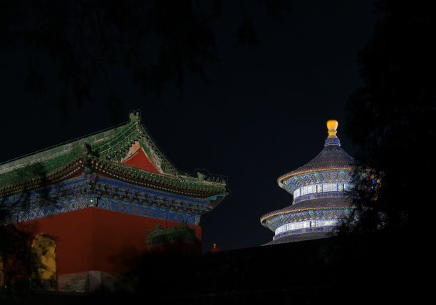 天坛夜景